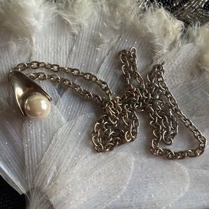 🌸VTG Large Faux Pearl Necklace